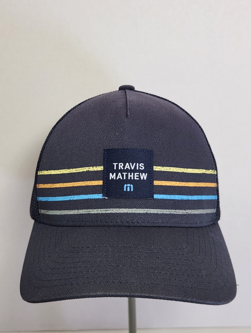 Travis Mathew Adult Adjustable Golf Hat Blue Mesh Trucker Snapback OSFM Yupoong